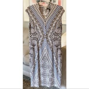 WHBM | Cap Sleeve Print Sheath Dress | 12 (NWT)
